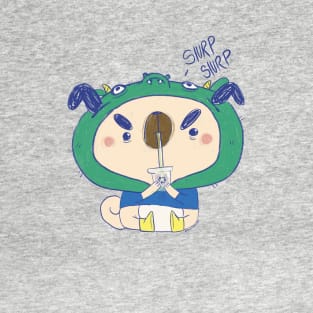 Mr.Pebbles “slurp slurp” T-Shirt